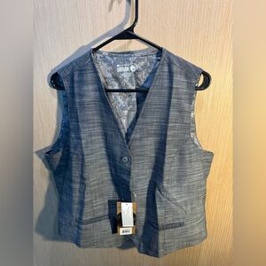 Men’s Chef Works Gray Urban Collection Vest Size Large NWT